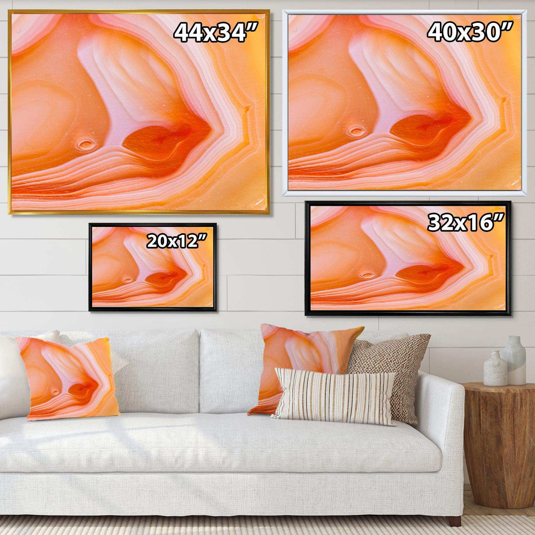 Mineral Orange Agate - Mid-Century Modern Wall Art Prints