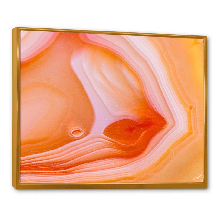 Mineral Orange Agate - Mid-Century Modern Wall Art Prints
