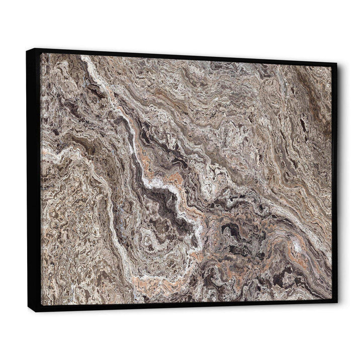Onyx Travertine Tile - Mid-Century Modern Canvas Wall Art