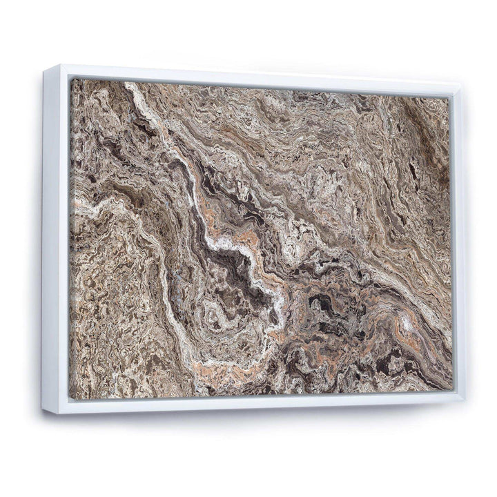 Onyx Travertine Tile - Mid-Century Modern Canvas Wall Art