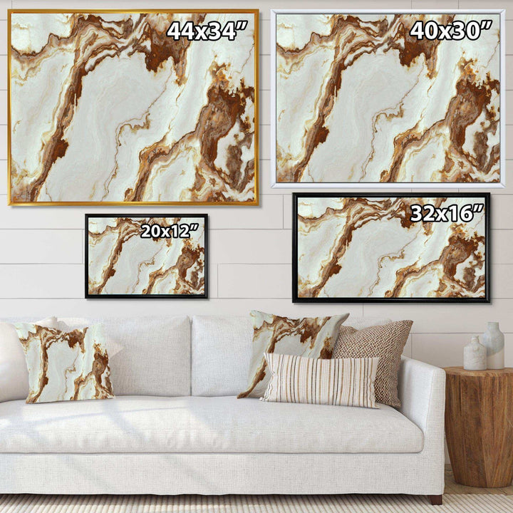 Natural Onyx Texture - Mid-Century Modern Bedroom Wall Art
