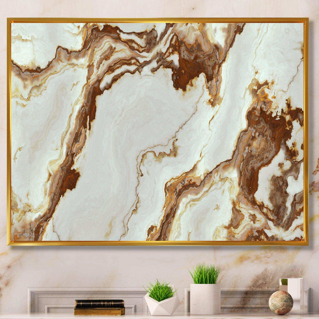 Natural Onyx Texture - Mid-Century Modern Bedroom Wall Art