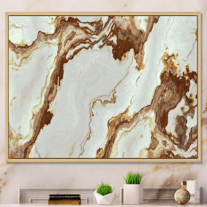Natural Onyx Texture - Mid-Century Modern Bedroom Wall Art