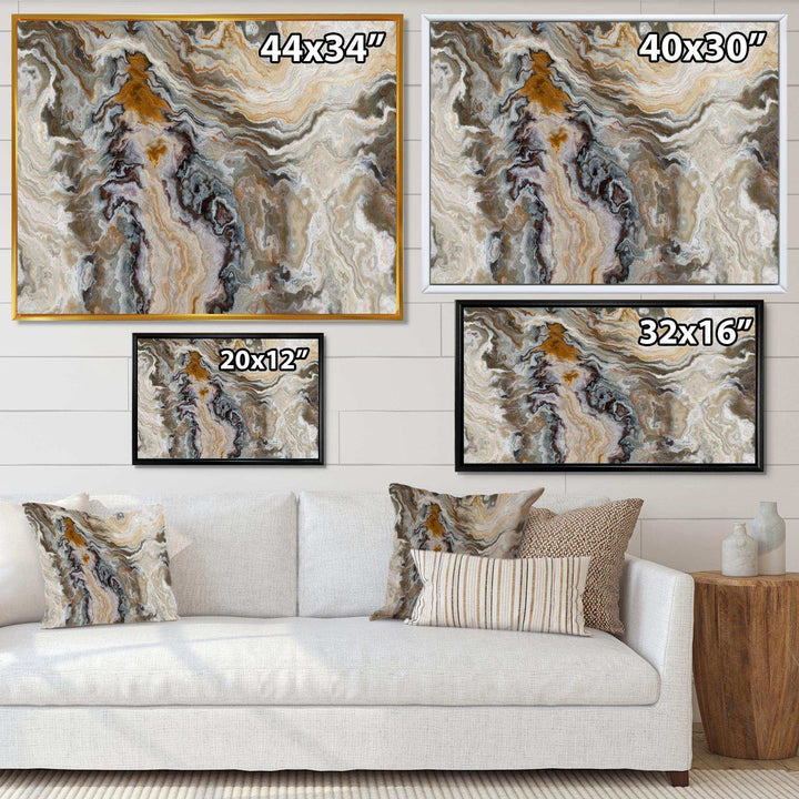 Onyx detail Composition - Mid-Century Modern Bedroom Wall Art
