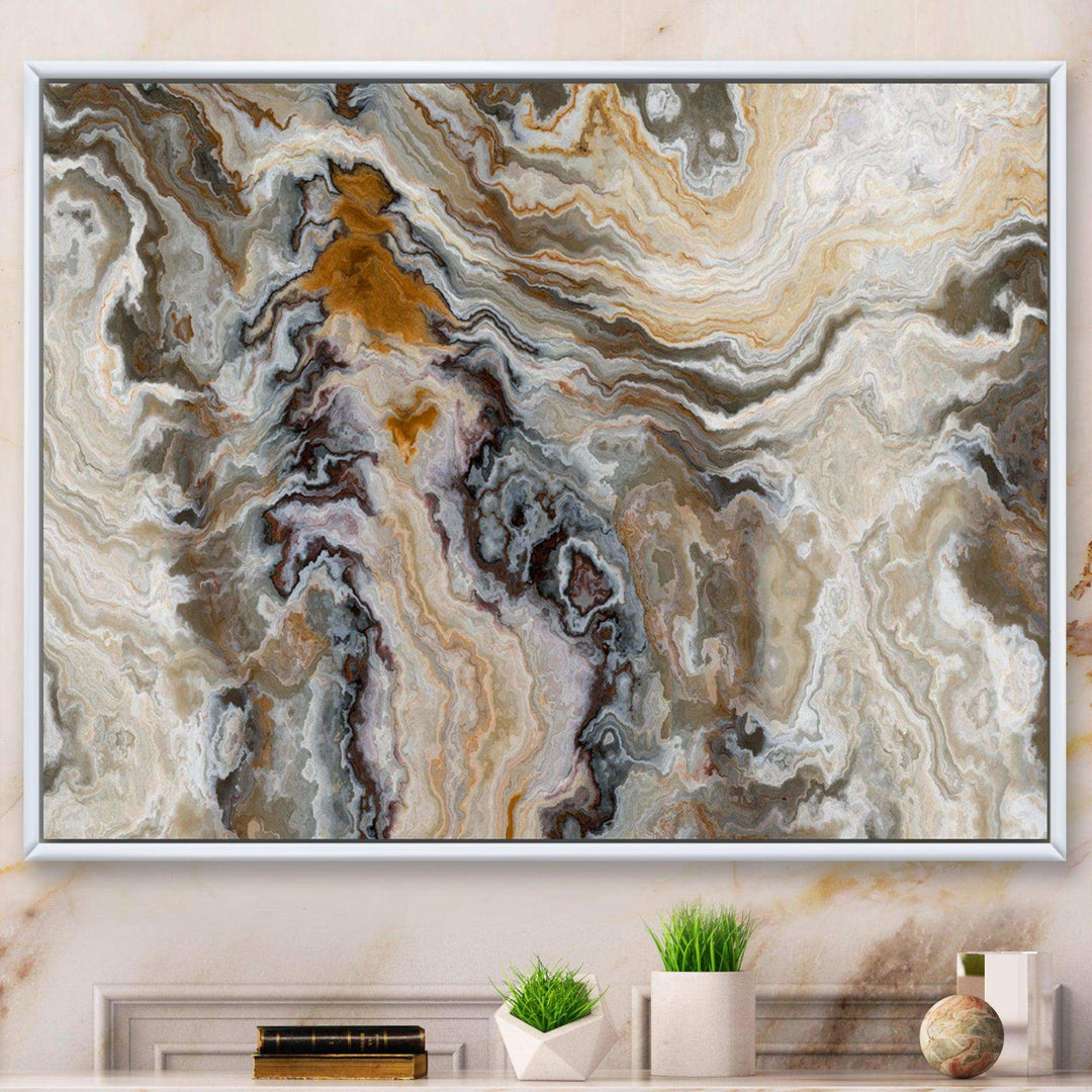 Onyx detail Composition - Mid-Century Modern Bedroom Wall Art
