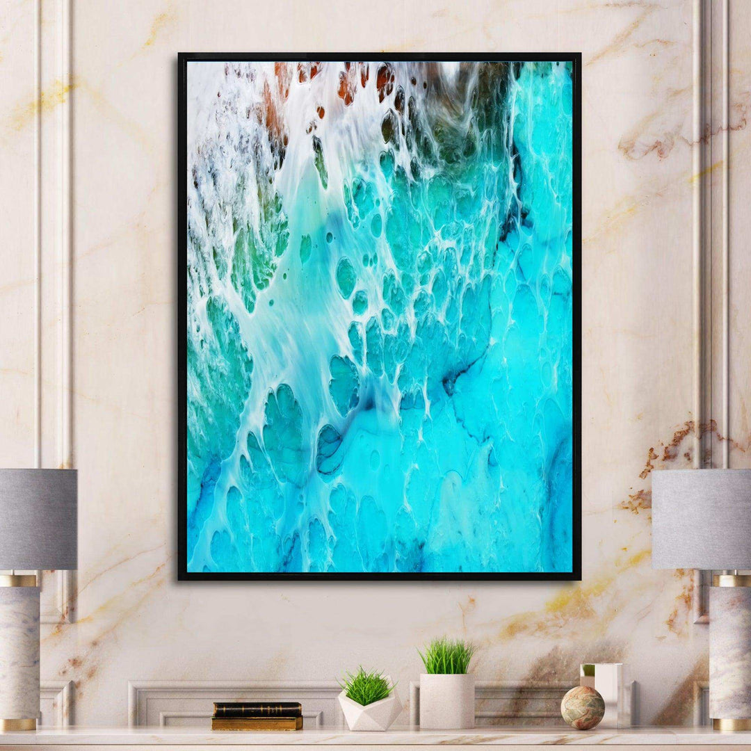 Waves Epoxy ResIn Art III - Modern Bedroom Wall Art