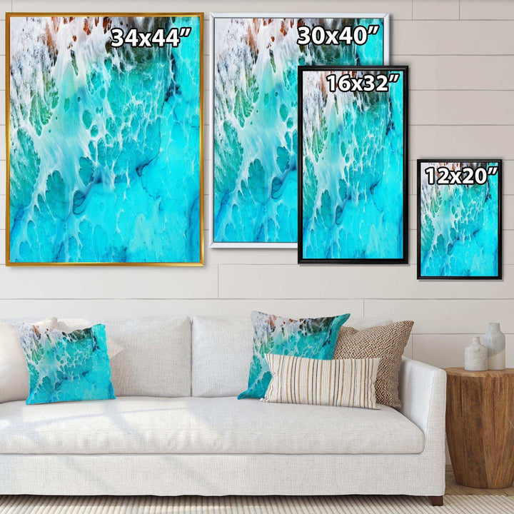 Waves Epoxy ResIn Art III - Modern Bedroom Wall Art