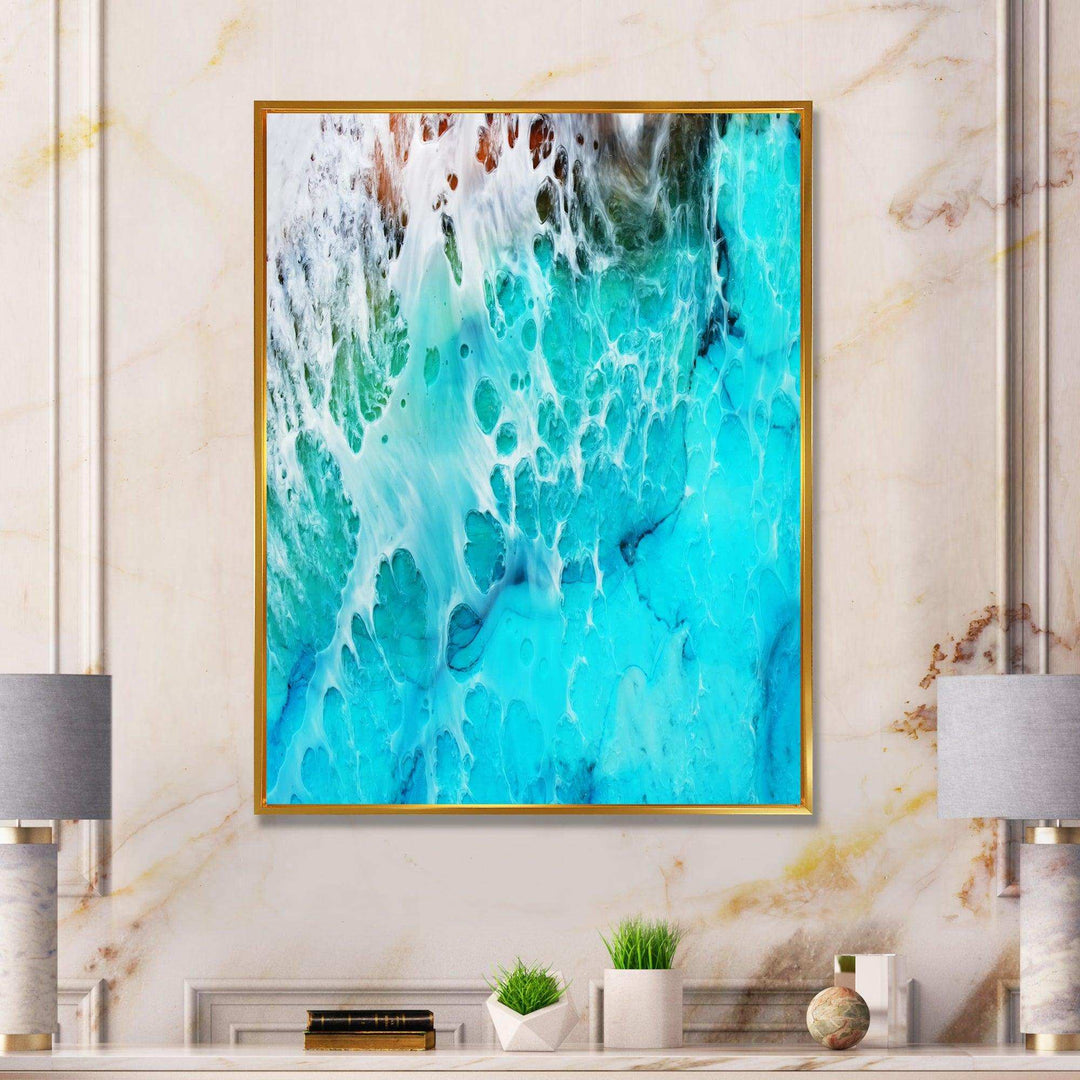 Waves Epoxy ResIn Art III - Modern Bedroom Wall Art
