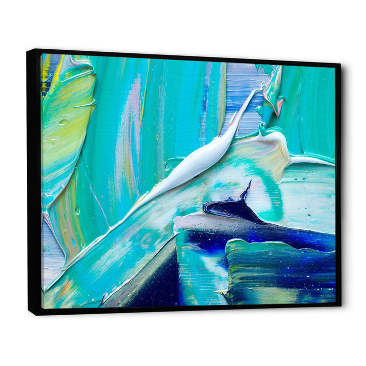 Oil On Canvas Textured Composition IX - Modern Canvas Wall Art