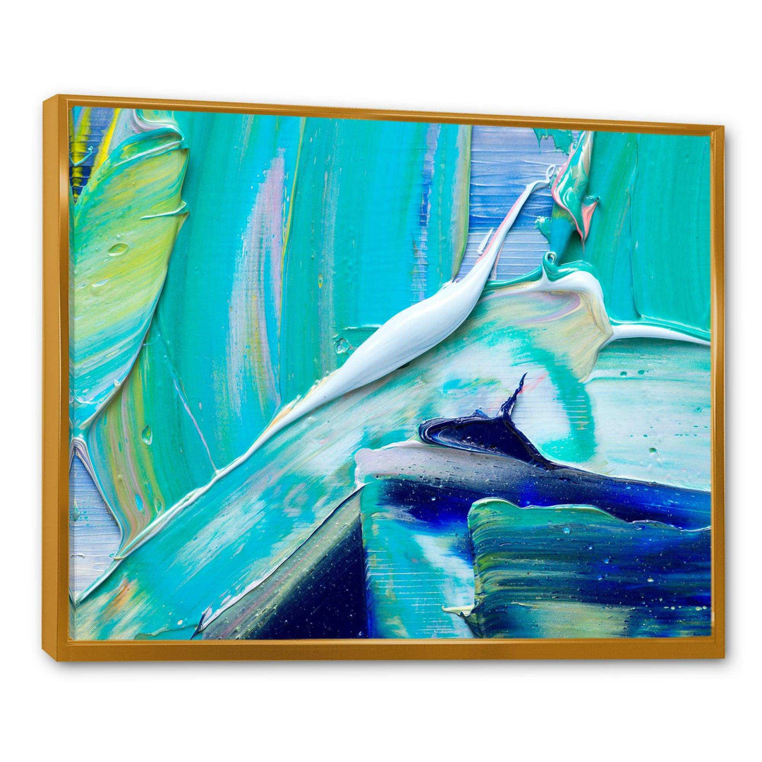 Oil On Canvas Textured Composition IX - Modern Canvas Wall Art
