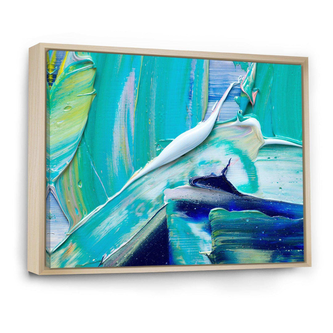 Oil On Canvas Textured Composition IX - Modern Canvas Wall Art