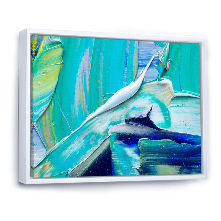 Oil On Canvas Textured Composition IX - Modern Canvas Wall Art