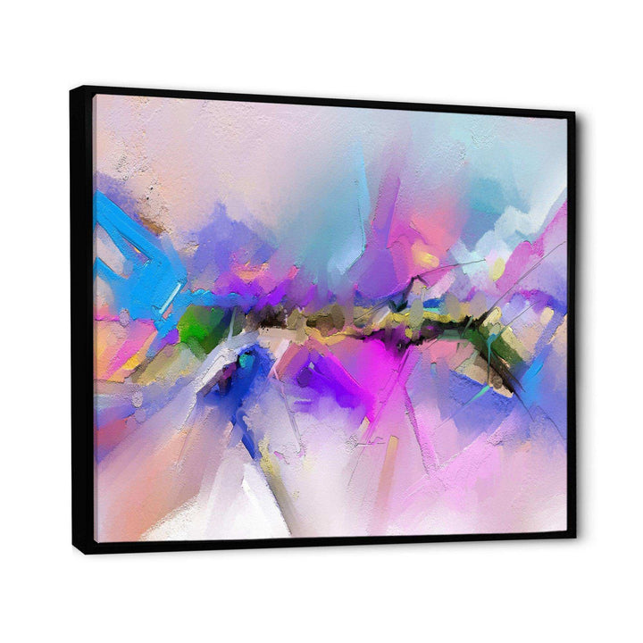 Black River On Purple And Blue Landscape - Modern Canvas Wall Art