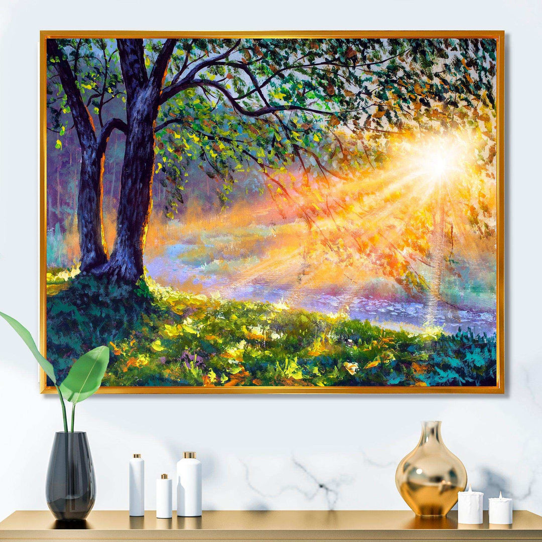 Dawn Sunshine Light By The River