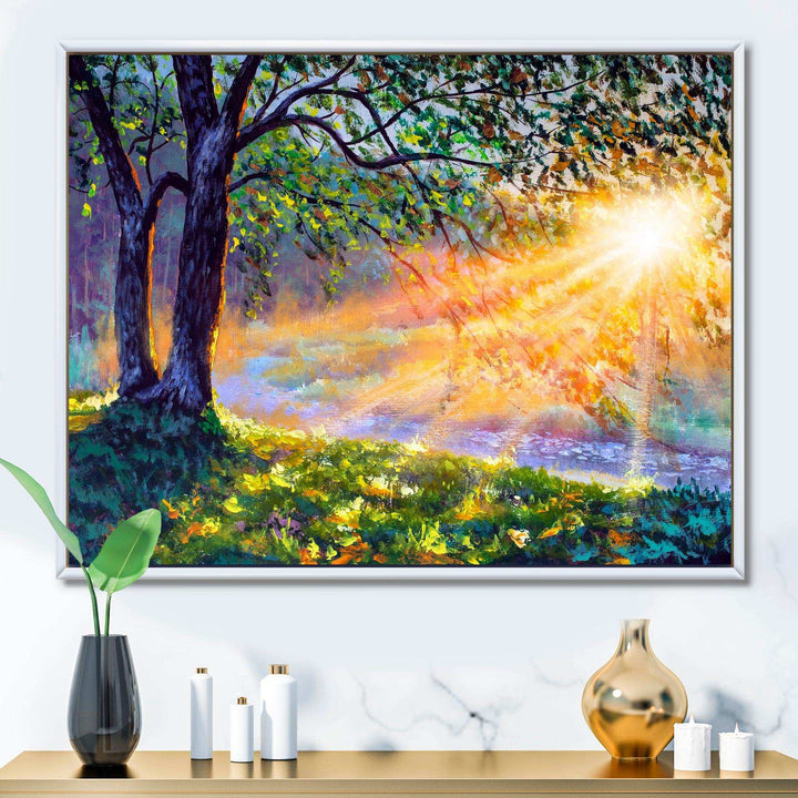 Dawn Sunshine Light By The River