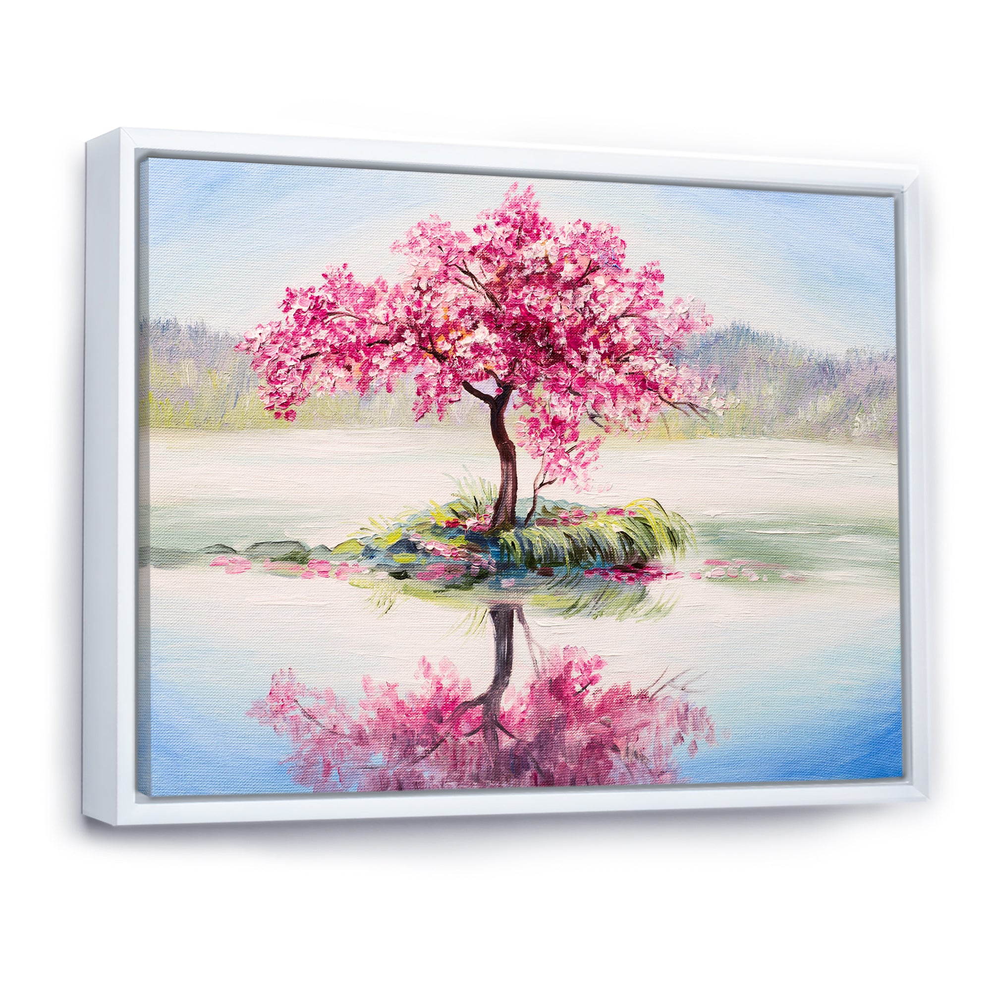 Japanese Cherry Blossom Tree On Little Idyllic IsLand