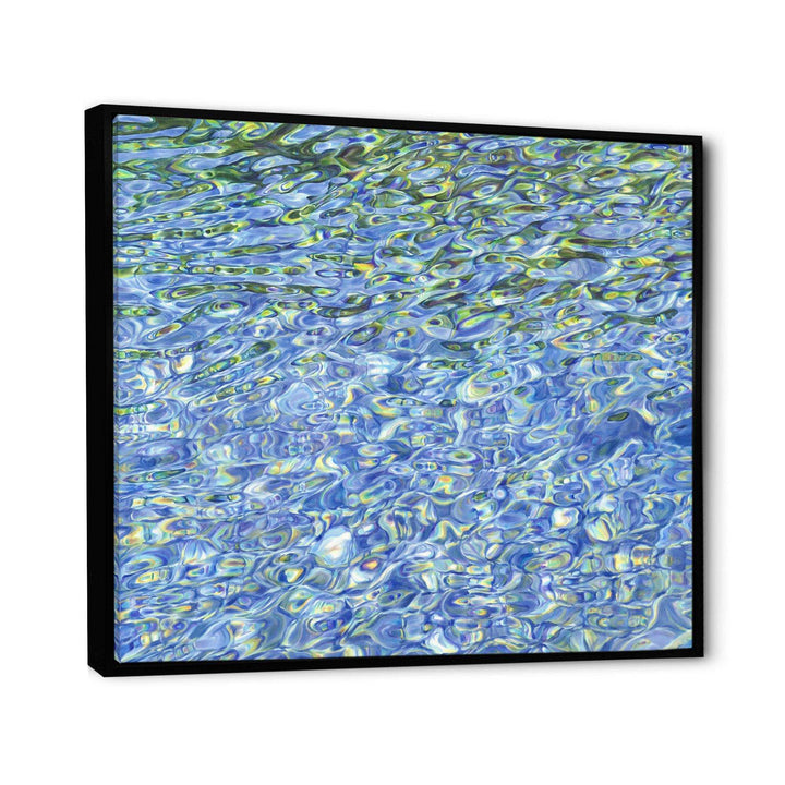 Sunny Water With Transparent Waves Reflecting Gentle Sunshine II - Modern Bedroom Wall Art