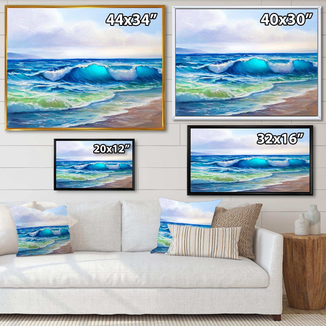 Seascape With Sunlight Catching A Wave