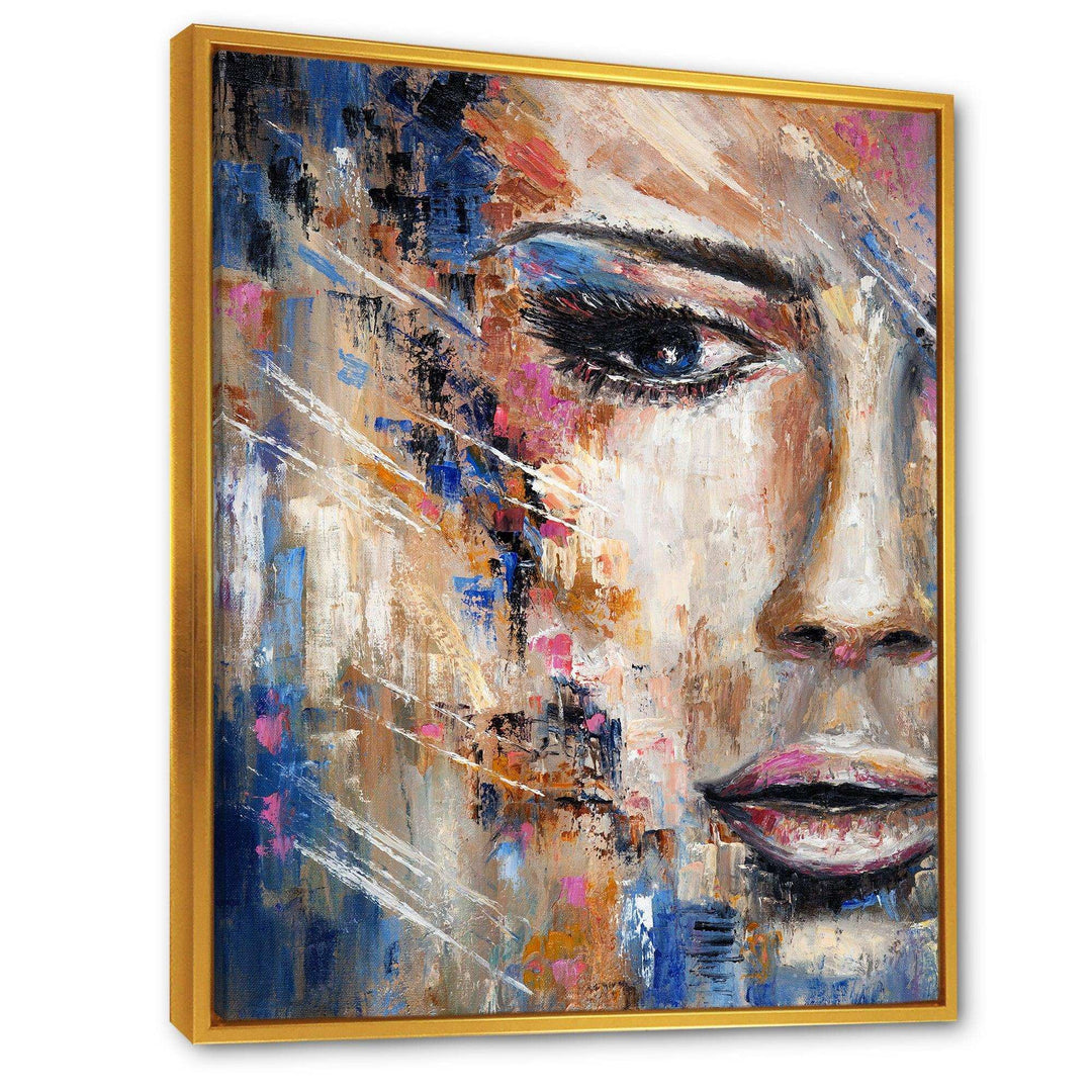 Portrait Of A Young Woman IV - Modern Canvas Wall Art
