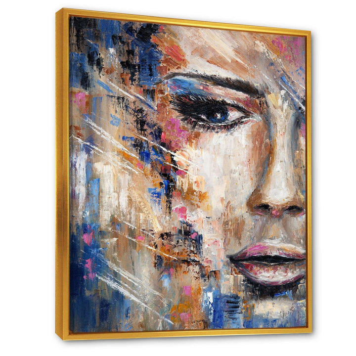 Portrait Of A Young Woman IV - Modern Canvas Wall Art