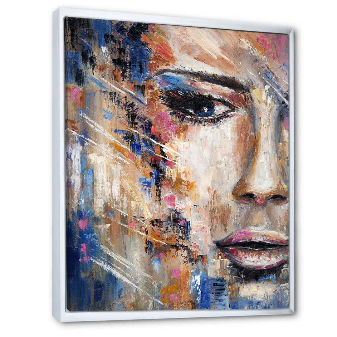 Portrait Of A Young Woman IV - Modern Canvas Wall Art