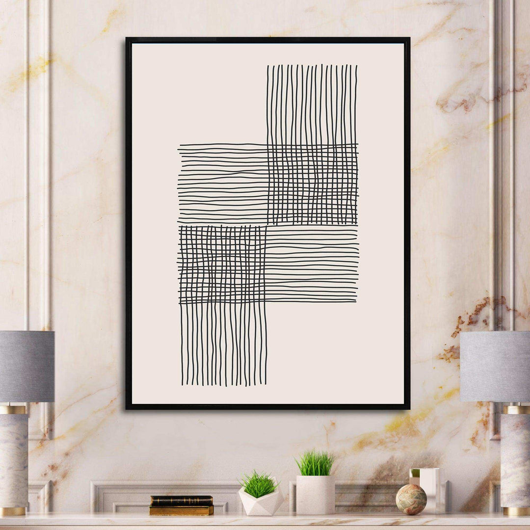 Minimal Geometric Compostions Of Elementary Forms XIX - Modern Bedroom Wall Art