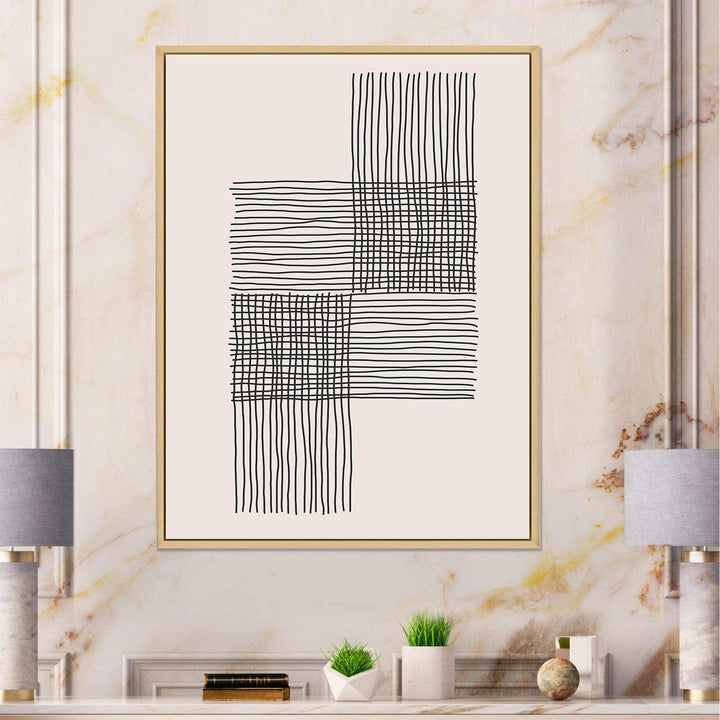 Minimal Geometric Compostions Of Elementary Forms XIX - Modern Bedroom Wall Art