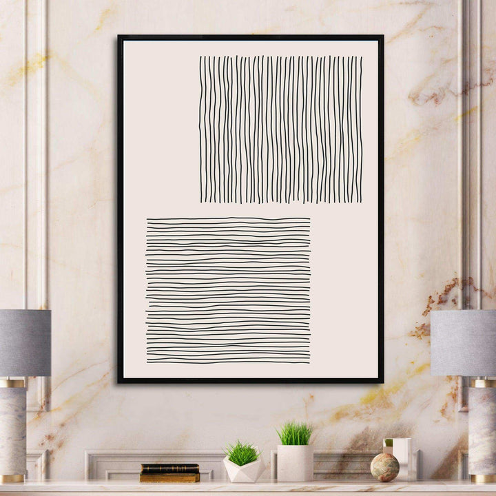Minimal Geometric Compostions Of Elementary Forms XX - Modern Bedroom Wall Art