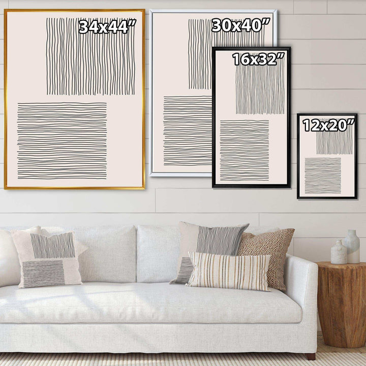Minimal Geometric Compostions Of Elementary Forms XX - Modern Bedroom Wall Art