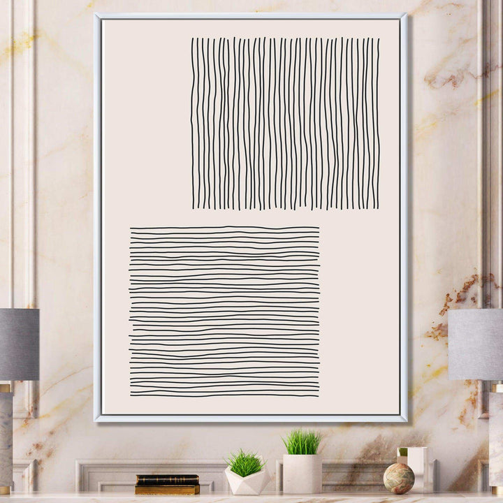 Minimal Geometric Compostions Of Elementary Forms XX - Modern Bedroom Wall Art
