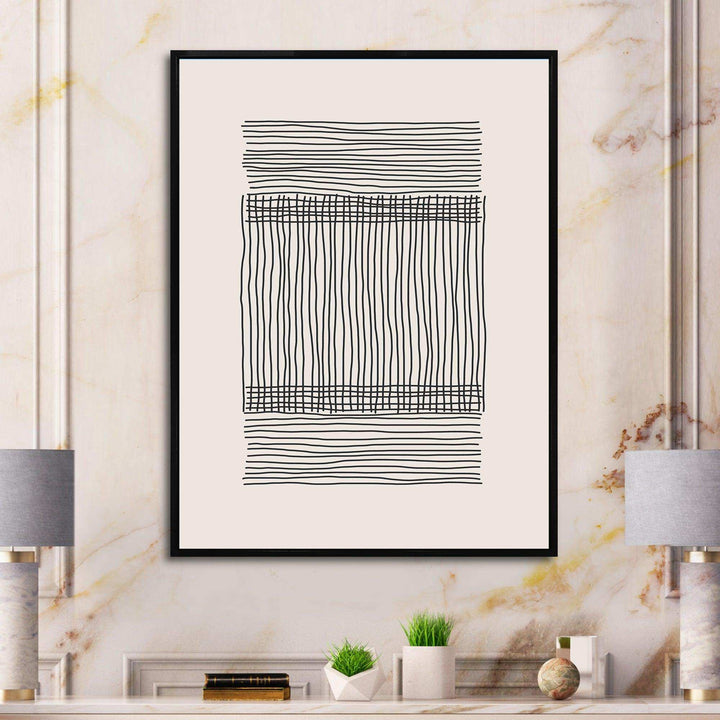 Minimal Geometric Compostions Of Elementary Forms XXII - Modern Canvas Wall Art