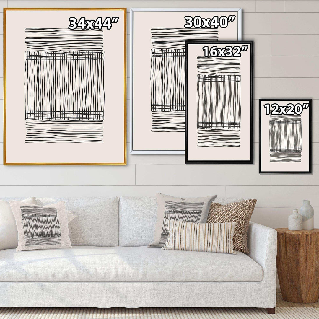 Minimal Geometric Compostions Of Elementary Forms XXII - Modern Canvas Wall Art
