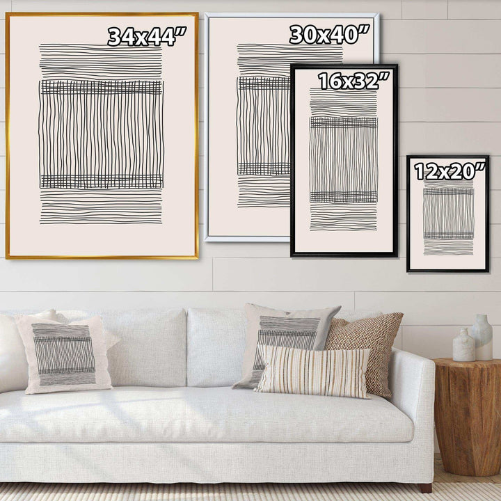 Minimal Geometric Compostions Of Elementary Forms XXII - Modern Canvas Wall Art