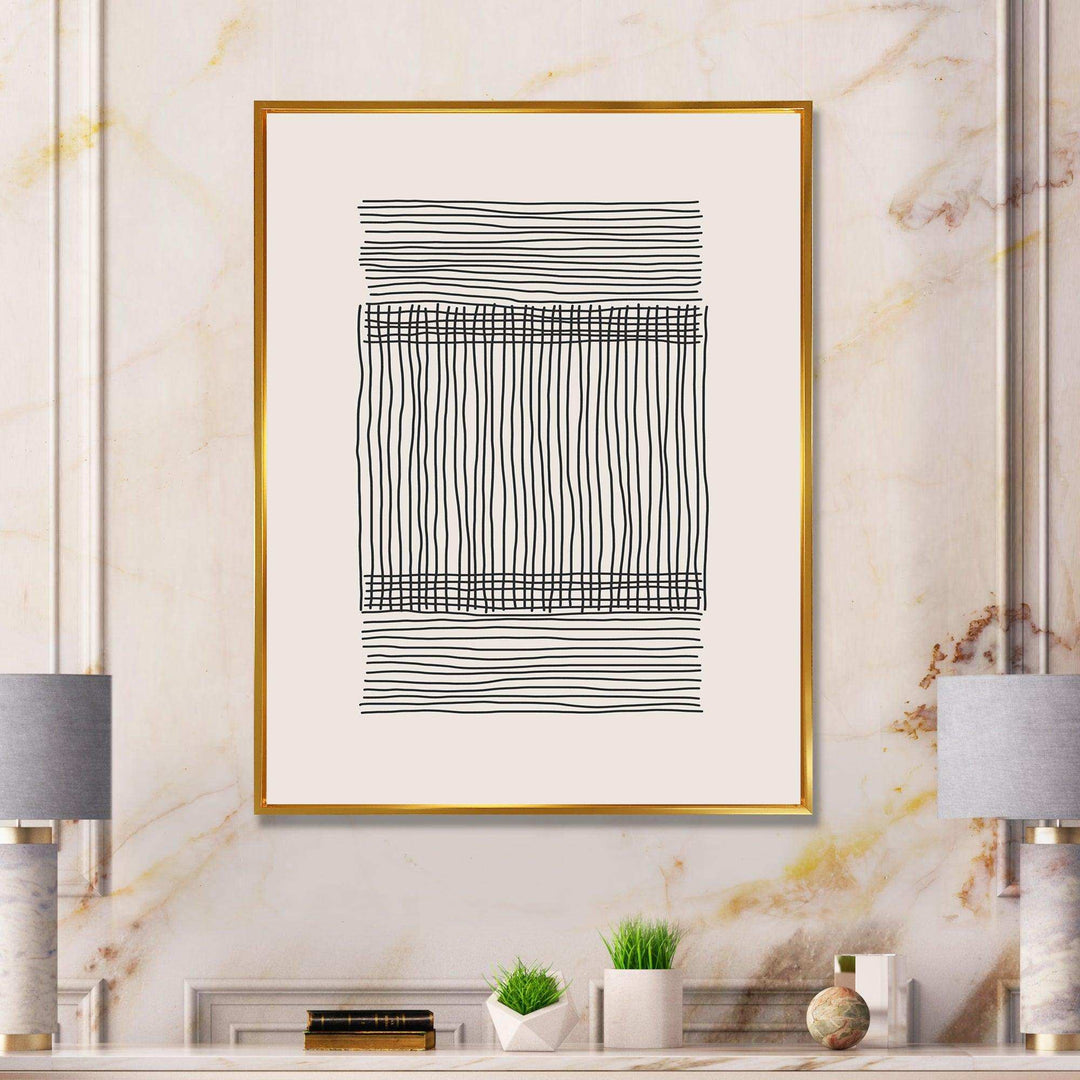 Minimal Geometric Compostions Of Elementary Forms XXII - Modern Canvas Wall Art