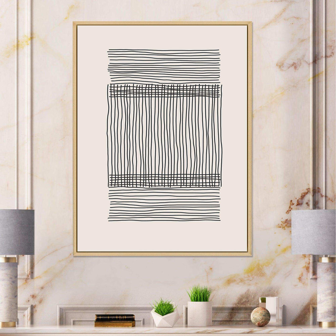 Minimal Geometric Compostions Of Elementary Forms XXII - Modern Canvas Wall Art