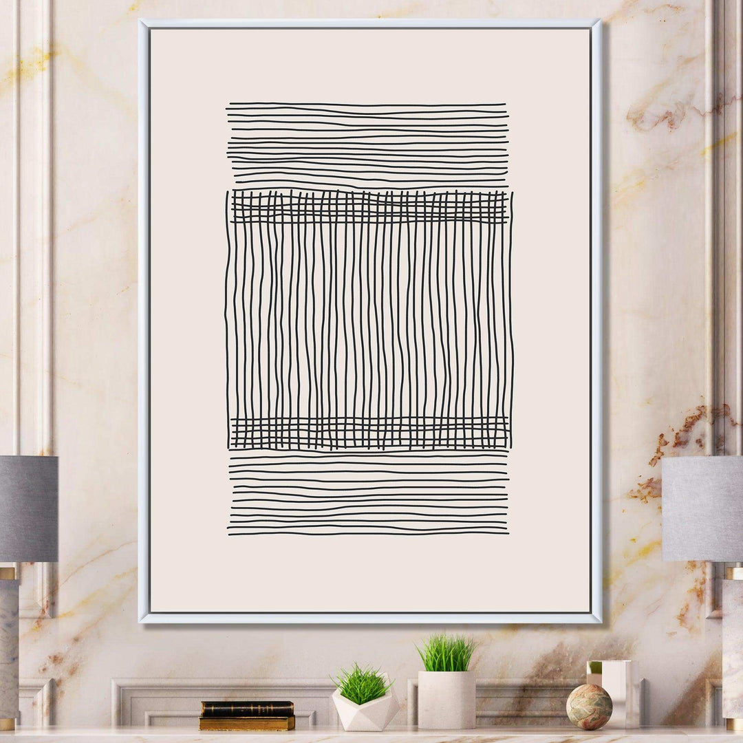 Minimal Geometric Compostions Of Elementary Forms XXII - Modern Canvas Wall Art