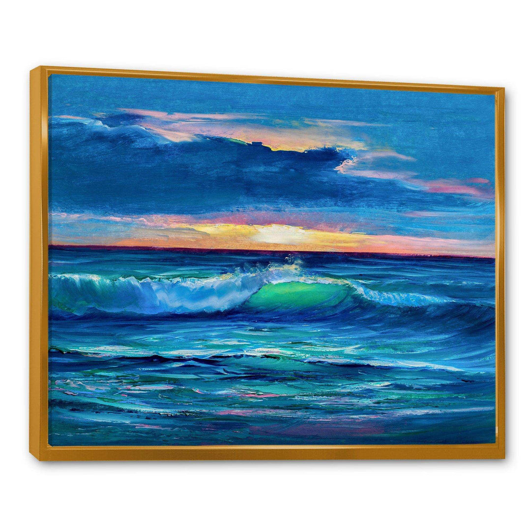 Sunshine Reflecting Throug Braking Waves IX