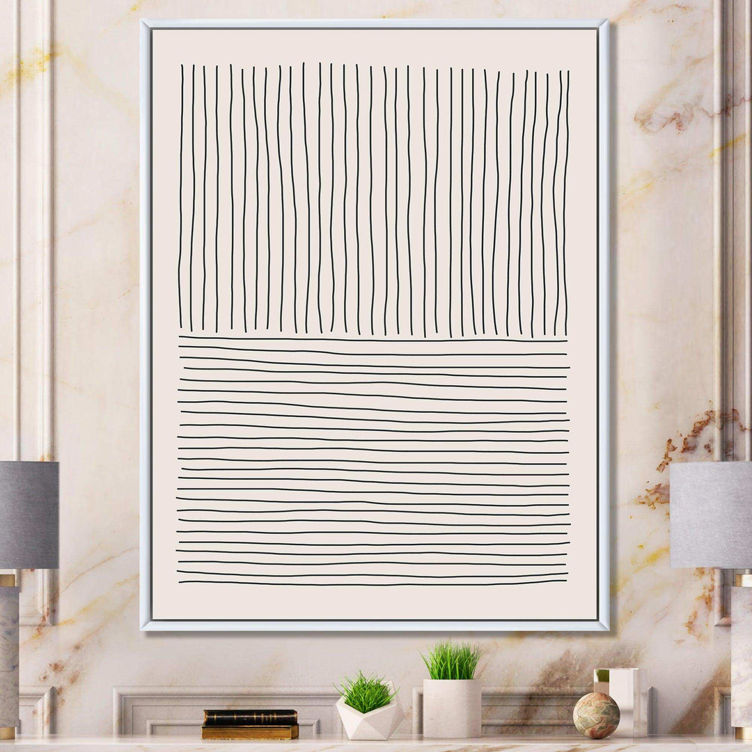 Minimal Geometric Lines III - Modern Bedroom Wall Art