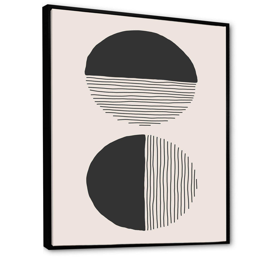 Minimal Geometric Lines And Circle IV - Modern Bedroom Wall Art