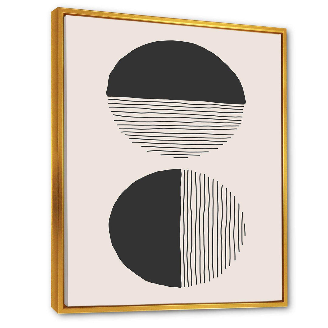 Minimal Geometric Lines And Circle IV - Modern Bedroom Wall Art