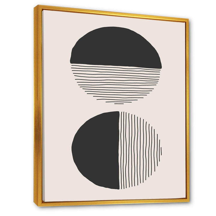 Minimal Geometric Lines And Circle IV - Modern Bedroom Wall Art