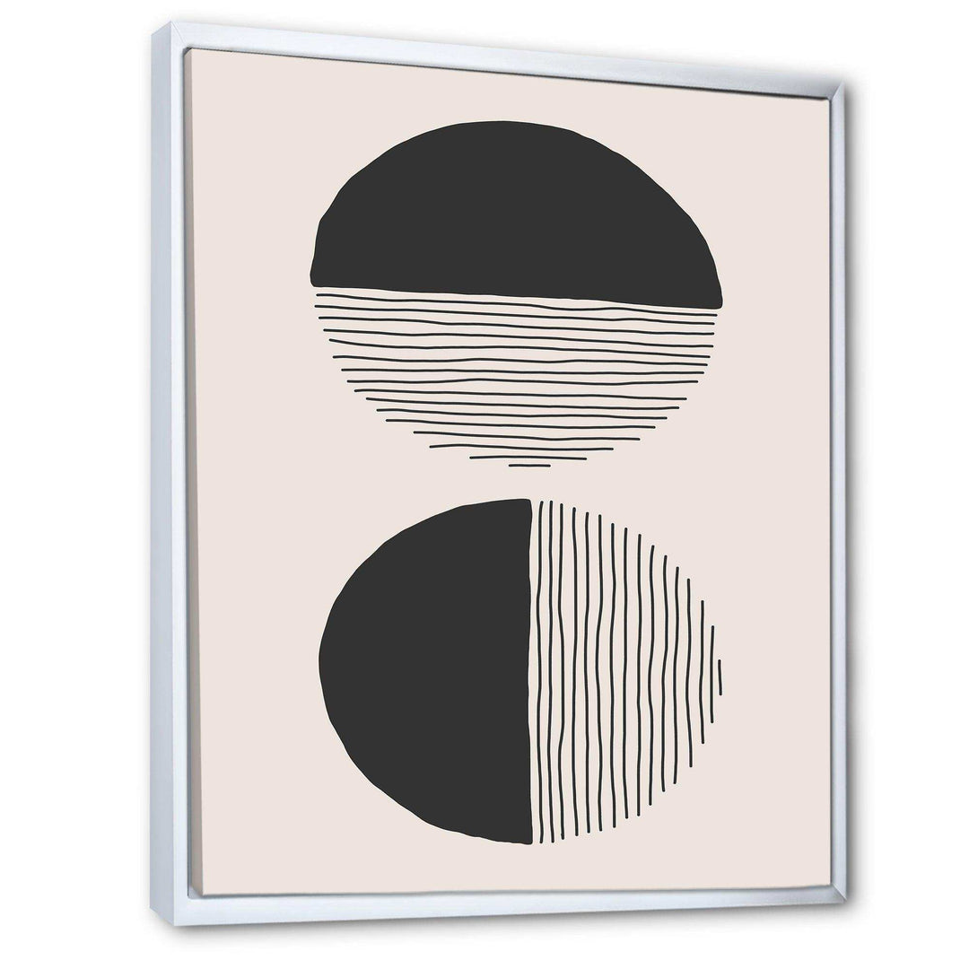 Minimal Geometric Lines And Circle IV - Modern Bedroom Wall Art