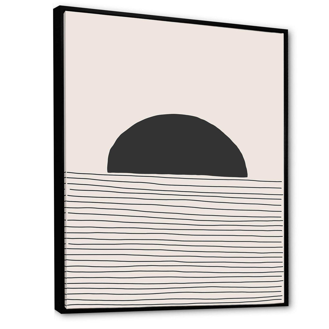 Minimal Geometric Lines And Circle V - Modern Bedroom Wall Art