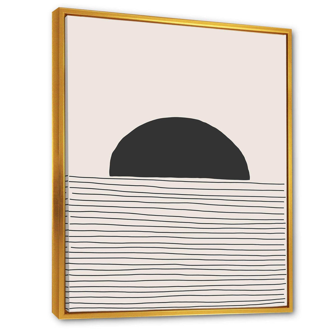Minimal Geometric Lines And Circle V - Modern Bedroom Wall Art