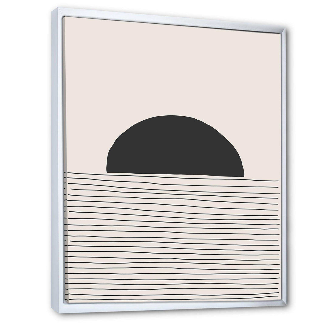 Minimal Geometric Lines And Circle V - Modern Bedroom Wall Art