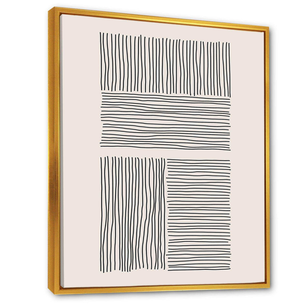 Minimal Geometric Lines And Squares IV - Modern Wall Art Prints