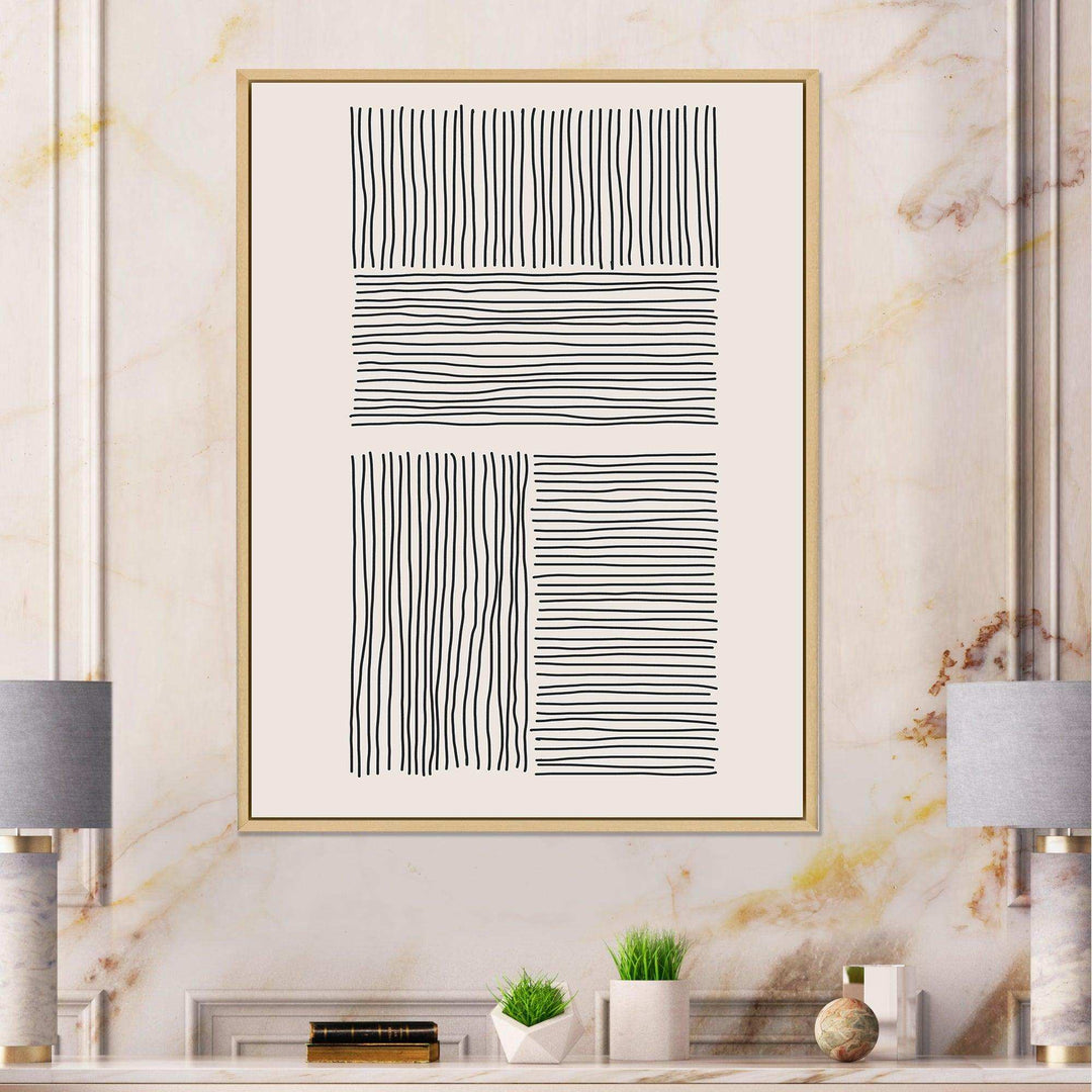 Minimal Geometric Lines And Squares IV - Modern Wall Art Prints
