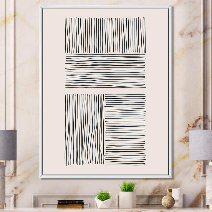 Minimal Geometric Lines And Squares IV - Modern Wall Art Prints
