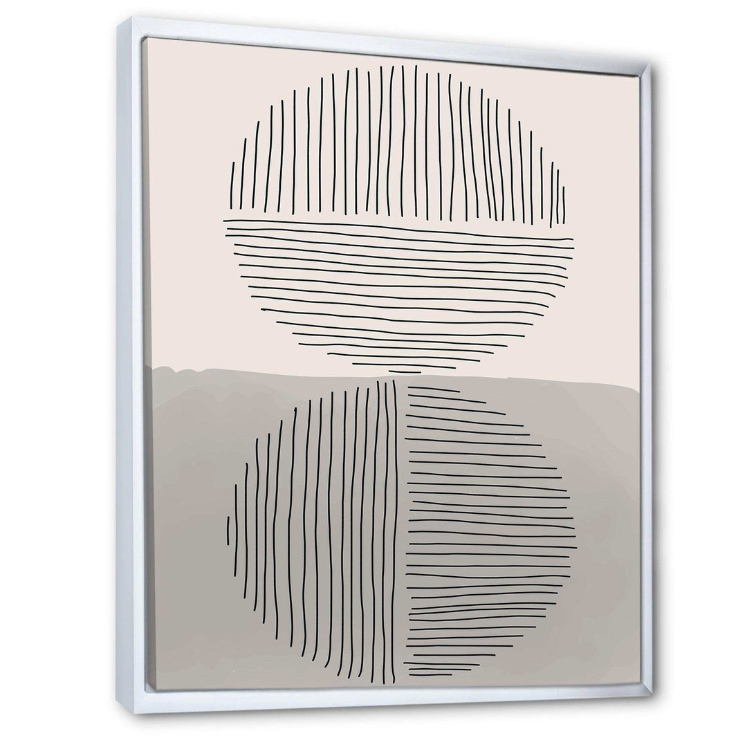 Minimal Geometric Lines And Circle VI - Modern Living Room Wall Decor