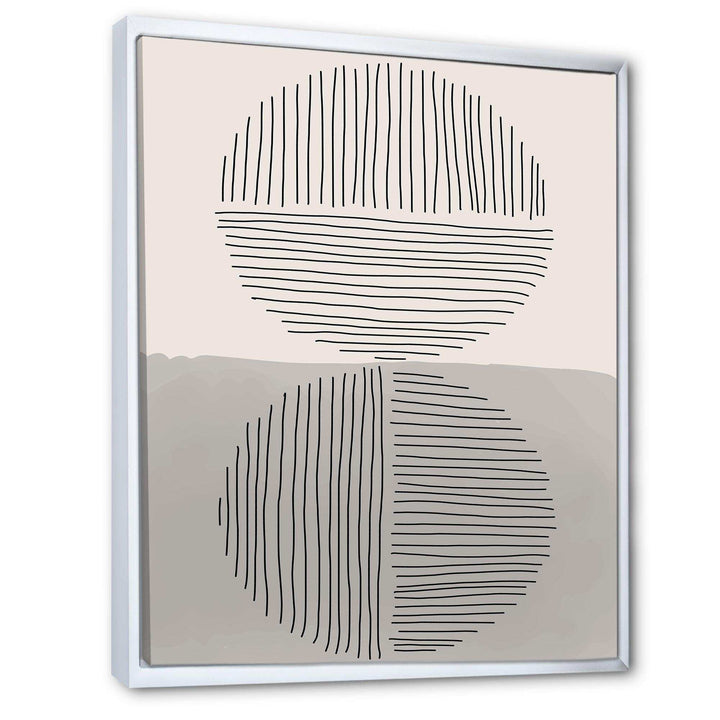 Minimal Geometric Lines And Circle VI - Modern Living Room Wall Decor